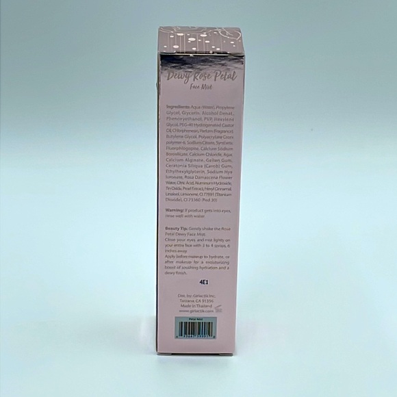 Girlactik Dewy Rose Petal Face Mist (NWT) - Picture 3 of 3